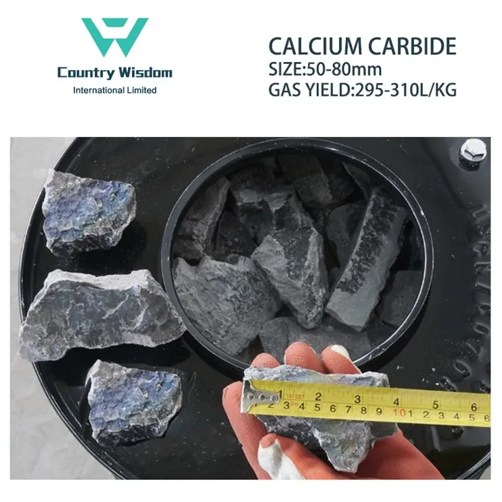 Most Competitive 50-80mm Calcium Carbide Price in Iron Drum