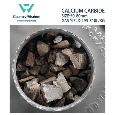 Kalcijev karbid 50-80 mm Izkoristek plina 295 L/kg