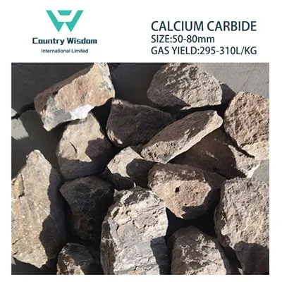 Kamen iz kalcijevega karbida 50-80mm 295L/Kg Cac2 za sintezo polivinil klorida (PVC)
